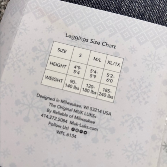 Muk Luks Women's Terry Lined Leggings in Charcoal - Picture 4 of 4